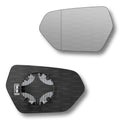 Replacement Wing Mirror Glass Left for Seat Leon 2020-2022 Clip-On Passenger Near Side N/S Heated with Blind Spot