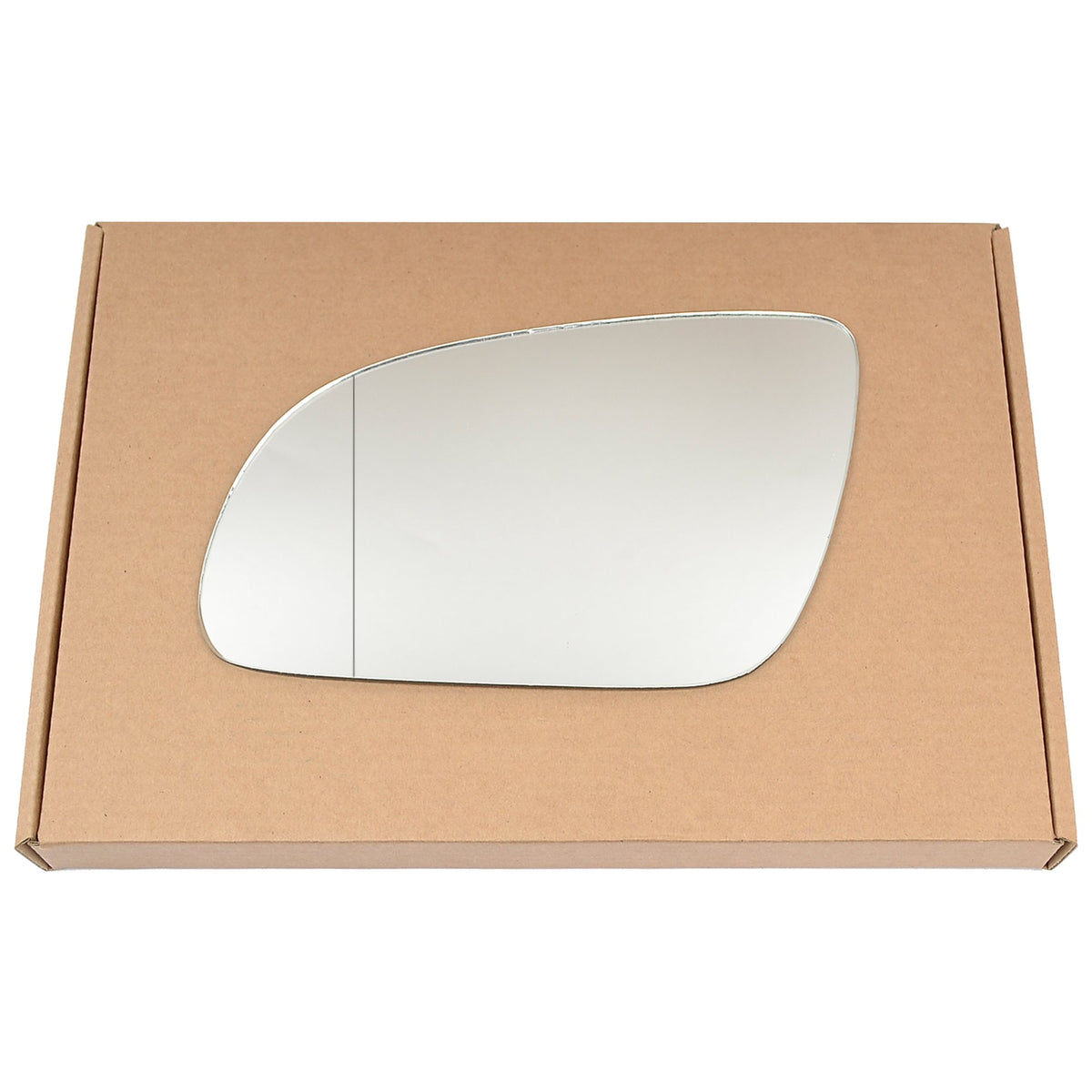 Wing Mirror Glass Left for Audi A8 2003-2007 Stick-On Passenger Near Side with Blind Spot