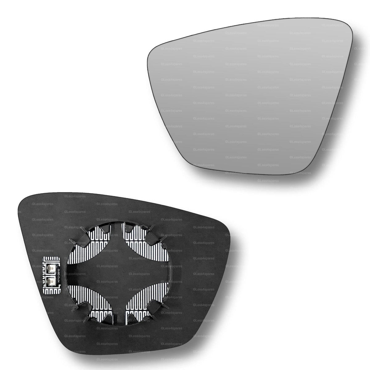 Replacement Wing Mirror Glass Left for Skoda Karoq 2017-2022 Clip-On Passenger Near Side N/S Heated Convex