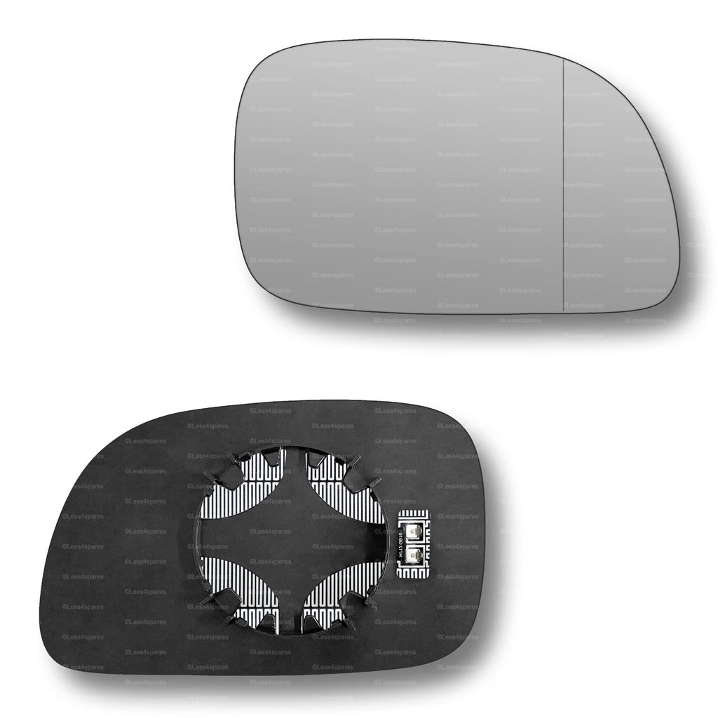 Replacement Wing Mirror Glass Right for Chrysler Voyager 1996-2007 Clip-On Driver Off side Heated with Blind Spot