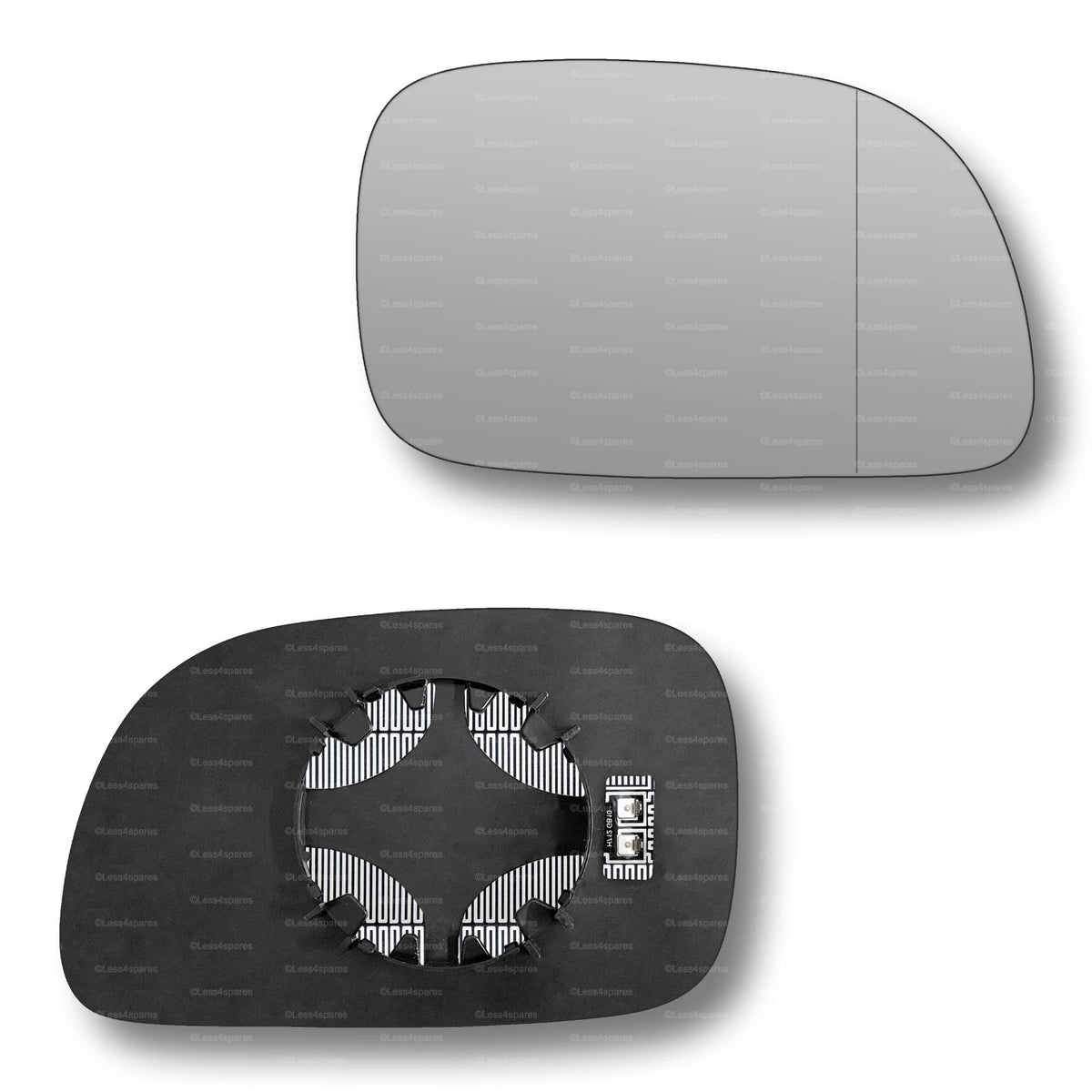 Replacement Wing Mirror Glass Right for Chrysler Voyager 1996-2007 Clip-On Driver Off side Heated with Blind Spot