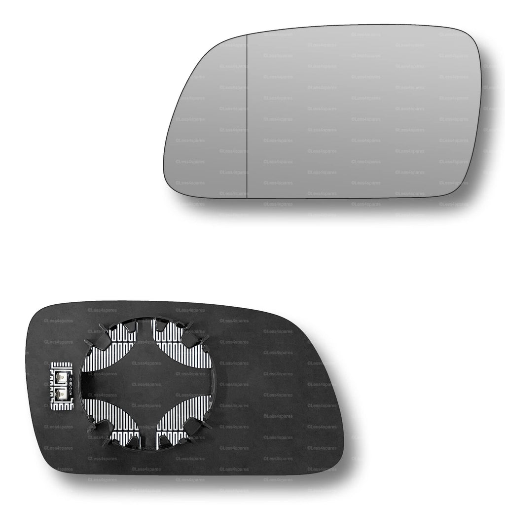 Replacement Wing Mirror Glass Left for Peugeot 307 2001-2008 Clip-On Passenger Near Side N/S Heated with Blind Spot