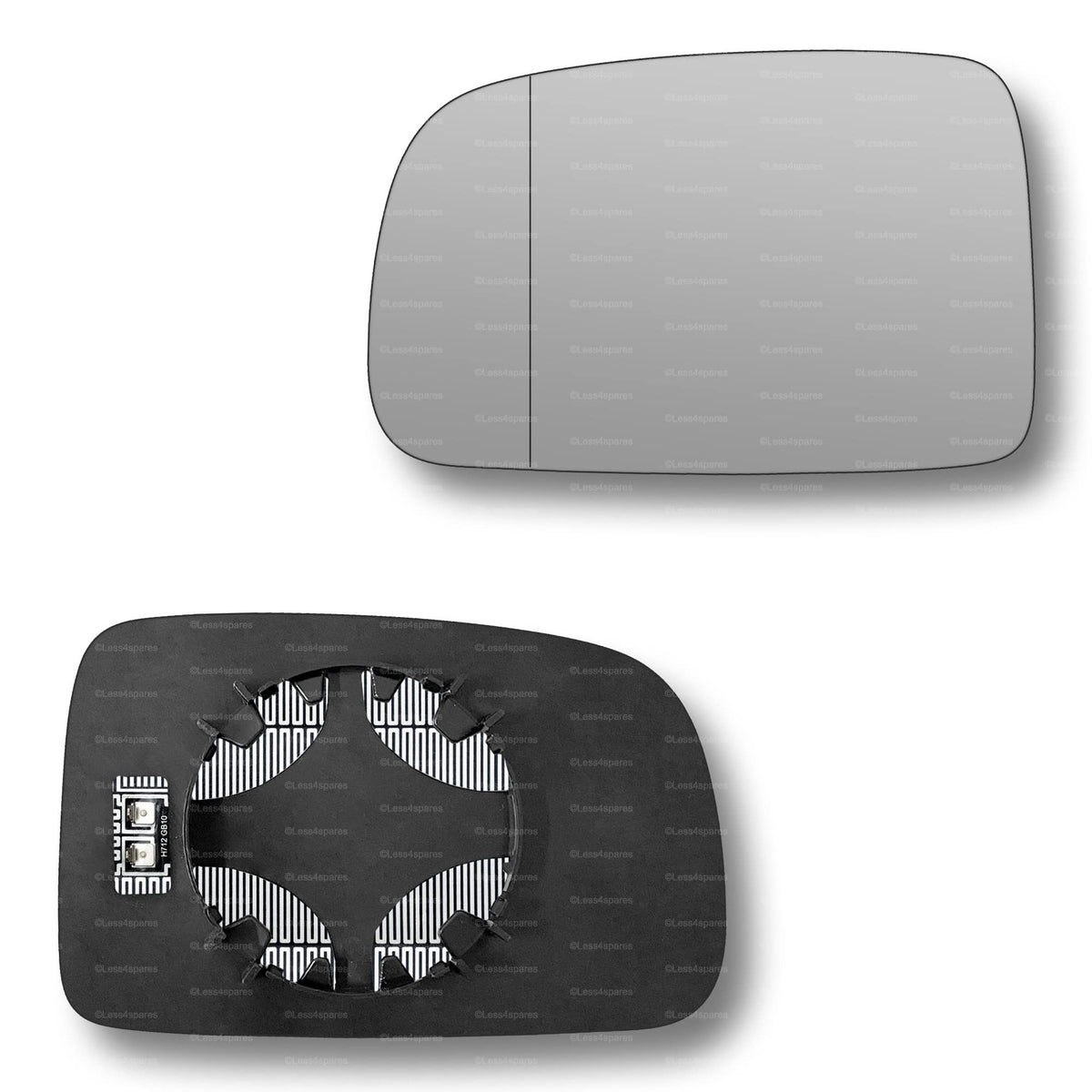 Replacement Wing Mirror Glass Left for Honda HR-V CR-V 1996-2006 Clip-On Passenger Near Side N/S Heated with Blind Spot