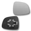Replacement Wing Mirror Glass Right for Fiat Sedici 2006-2014 Clip-On Driver Off side Heated Convex