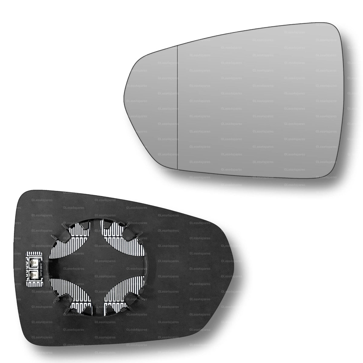 Replacement Wing Mirror Glass Left for Audi A1 2018-2022 Clip-On Passenger Near Side N/S Heated with Blind Spot