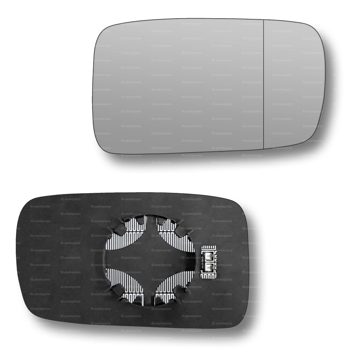 Replacement Wing Mirror Glass Right for BMW 3 Series (Coupe Convertible) 1998-2005 Clip-On Driver Off side Heated with Blind Spot