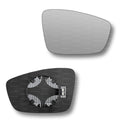 Replacement Wing Mirror Glass Right for Skoda Fabia 2014-2021 Clip-On Driver Off side Heated Convex