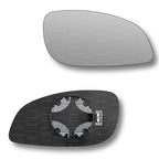 Replacement Wing Mirror Glass Right for Vauxhall Signum 2003-2008 Clip-On Driver Off side Heated Convex