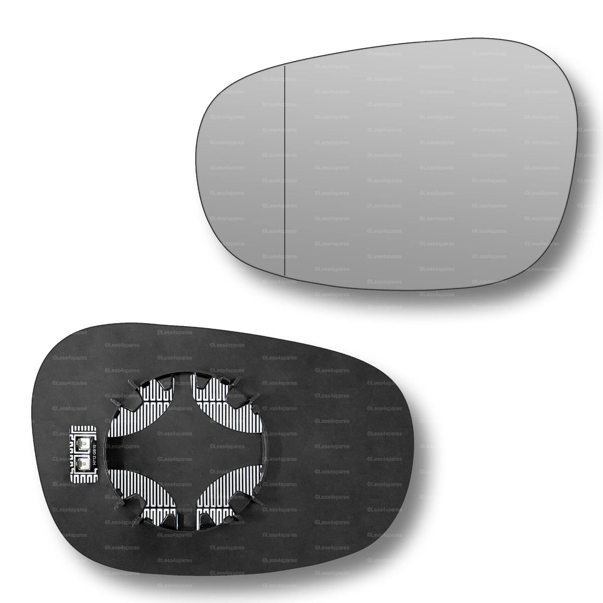 Replacement Wing Mirror Glass Left for BMW 1 Series 2009-2013 Clip-On Passenger Near Side N/S Heated with Blind Spot