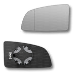 Replacement Wing Mirror Glass Left for Vauxhall Omega 2000-2003 Clip-On Passenger Near Side N/S Heated with Blind Spot