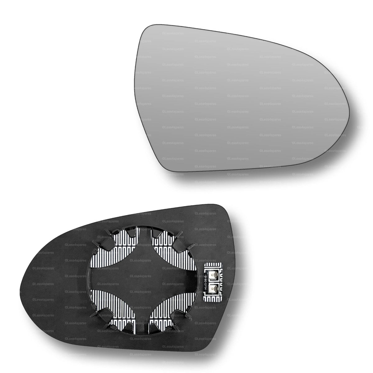 Replacement Wing Mirror Glass Right for Kia e-Niro 2018-2022 Clip-On Driver Off side Heated Convex
