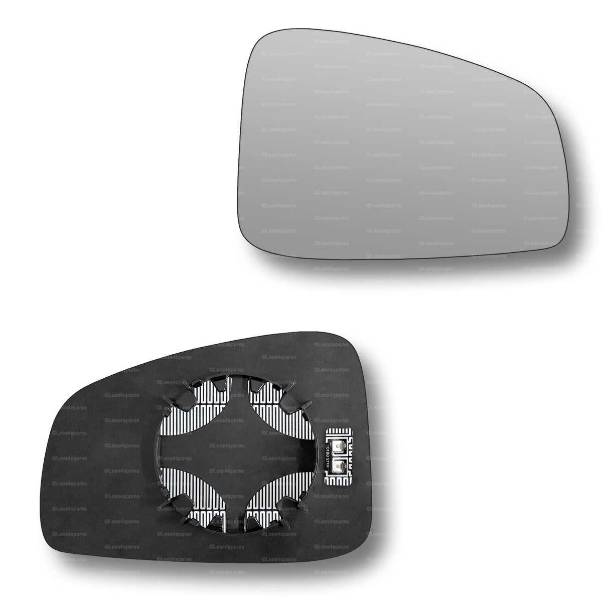 Replacement Wing Mirror Glass Right for Renault Fluence 2010-2016 Clip-On Driver Off side Heated Convex