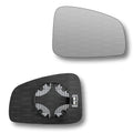 Replacement Wing Mirror Glass Right for Renault Latitude 2010-2016 Clip-On Driver Off side Heated Convex