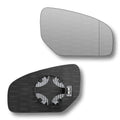 Replacement Wing Mirror Glass Right for Honda Civic 2012-2017 Clip-On Driver Off side Heated with Blind Spot