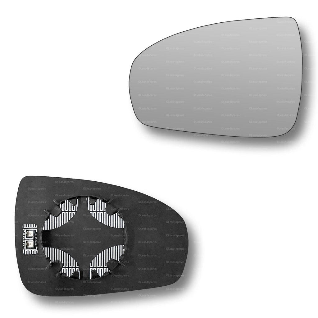 Replacement Wing Mirror Glass Left for Mercedes CLC-Class 2008-2011 Clip-On Passenger Near Side N/S Heated Convex