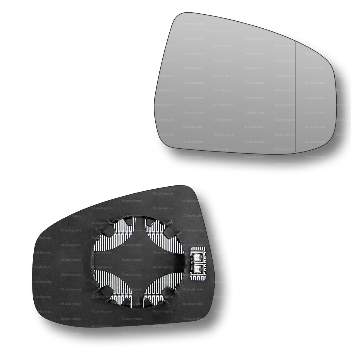 Replacement Wing Mirror Glass Right for Ford Focus 2008-2018 Clip-On Driver Off side Heated with Blind Spot