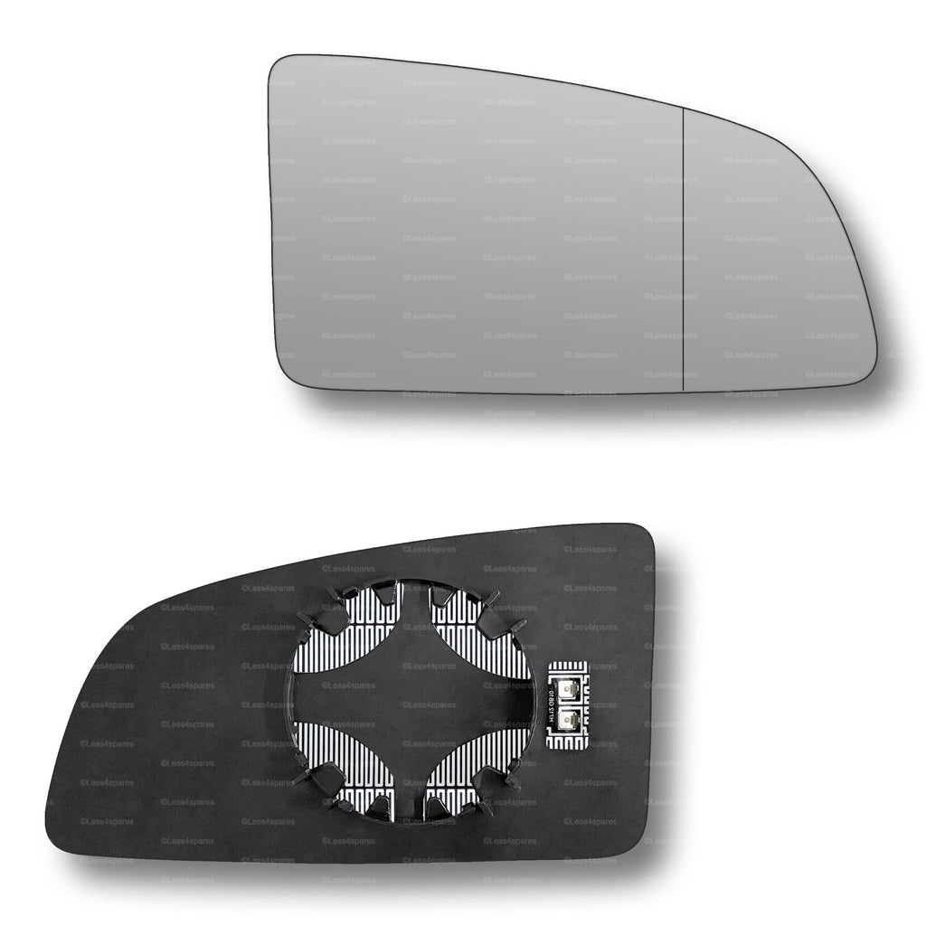 Replacement Wing Mirror Glass Right for Vauxhall Omega 2000-2003 Clip-On Driver Off side Heated with Blind Spot