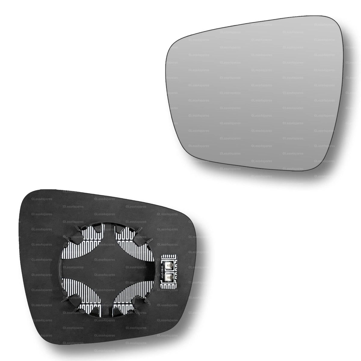 Replacement Wing Mirror Glass Left for Renault Kadjar 2015-2022 Clip-On Passenger Near Side N/S Heated Convex