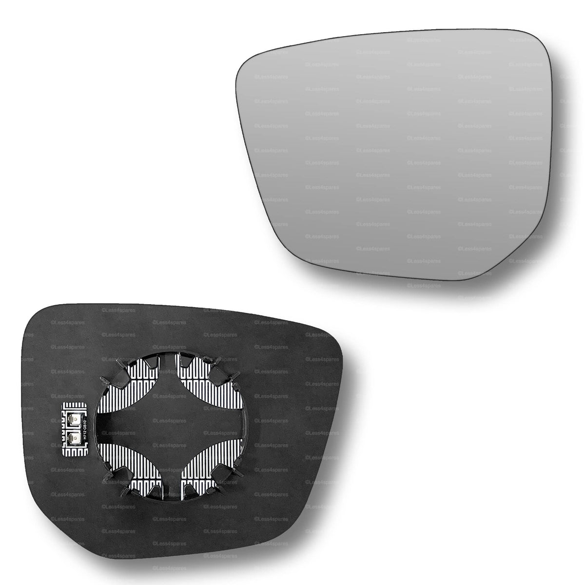Replacement Wing Mirror Glass Left for Mitsubishi Eclipse Cross 2018-2022 Clip-On Passenger Near Side N/S Heated Convex