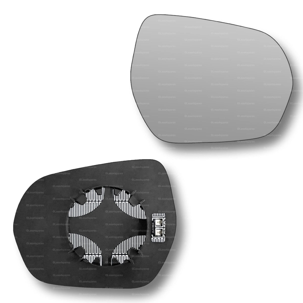 Replacement Wing Mirror Glass Right for Ford Puma 2019-2022 Clip-On Driver Off side Heated Convex