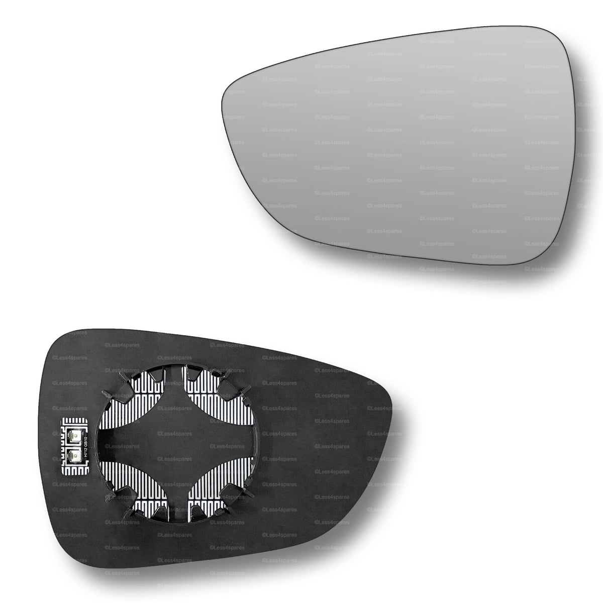 Replacement Wing Mirror Glass Left for Ford Focus 2018-2022 Clip-On Passenger Near Side N/S Heated Convex