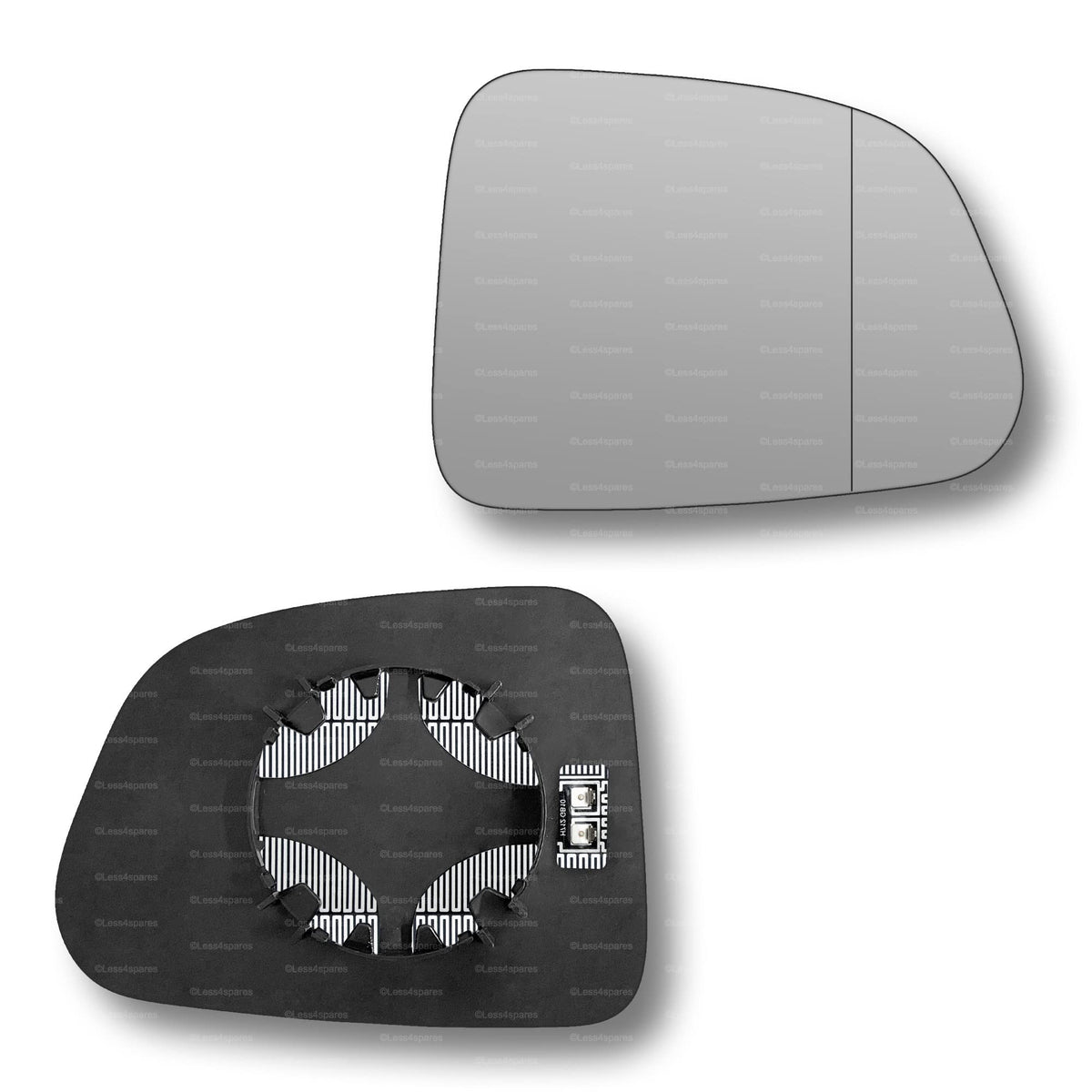 Replacement Wing Mirror Glass Right for Chevrolet Trax 2013-2016 Clip-On Driver Off side Heated with Blind Spot