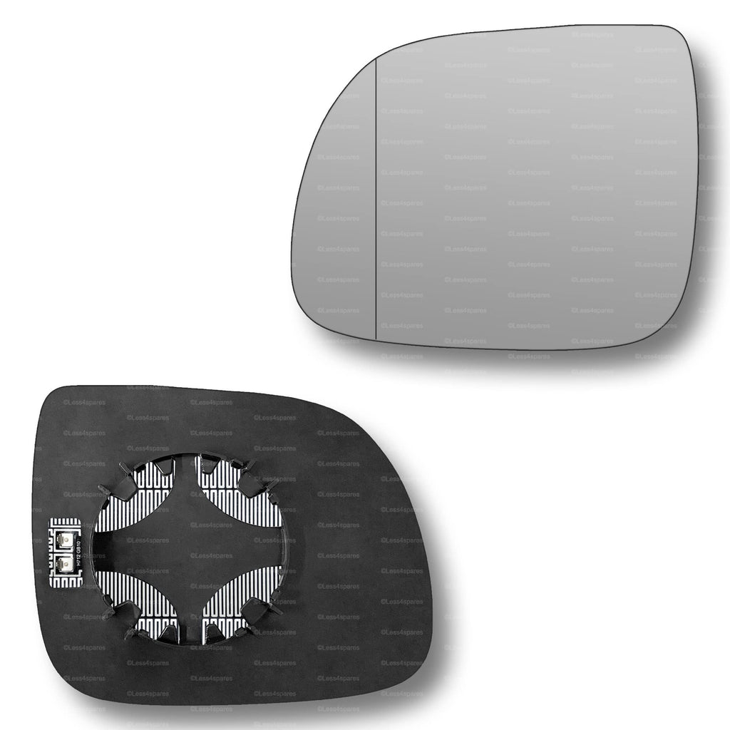 Replacement Wing Mirror Glass Right for Audi Q7 2010-2015 Clip-On Driver Off side Heated with Blind Spot