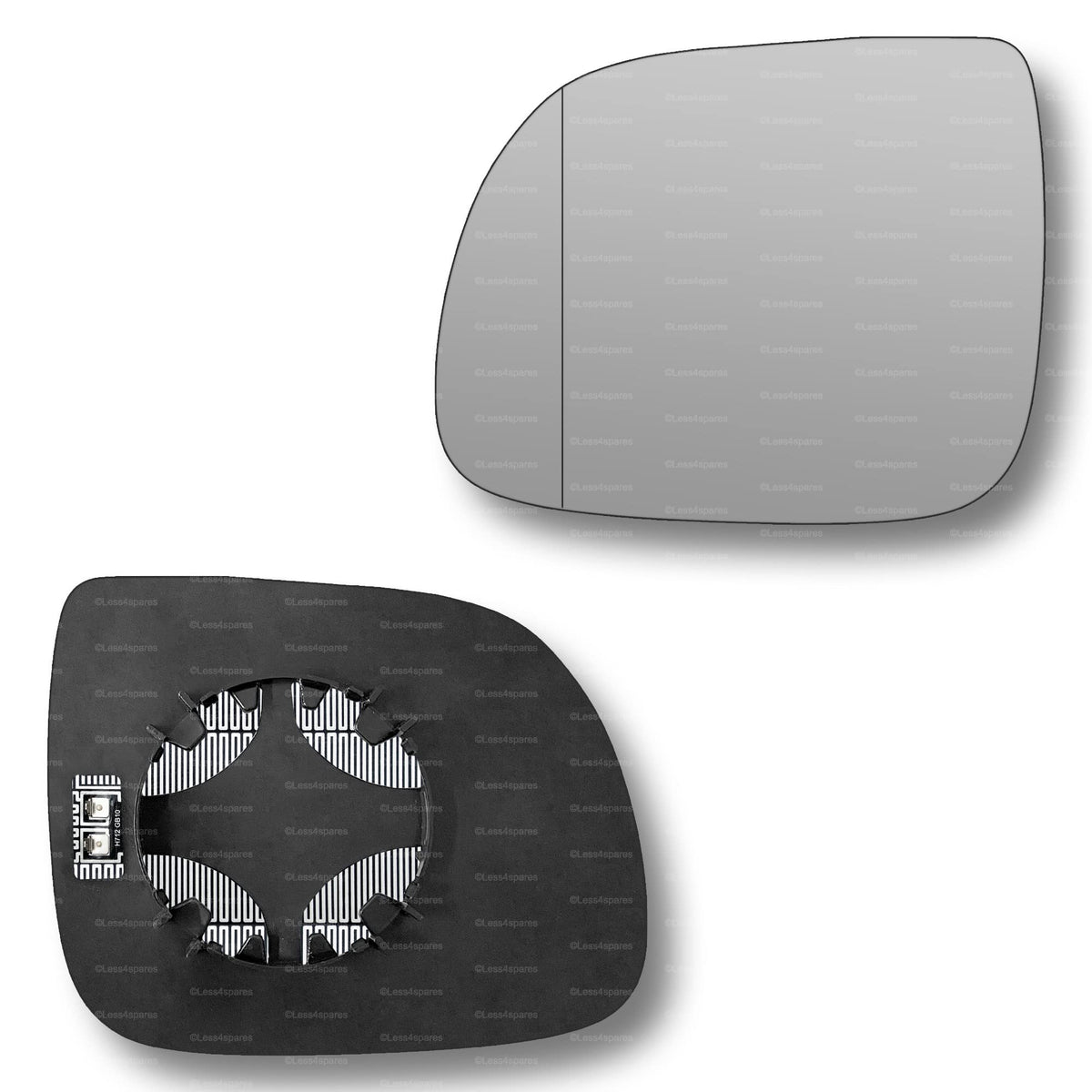 Replacement Wing Mirror Glass Right for Audi Q7 2010-2015 Clip-On Driver Off side Heated with Blind Spot