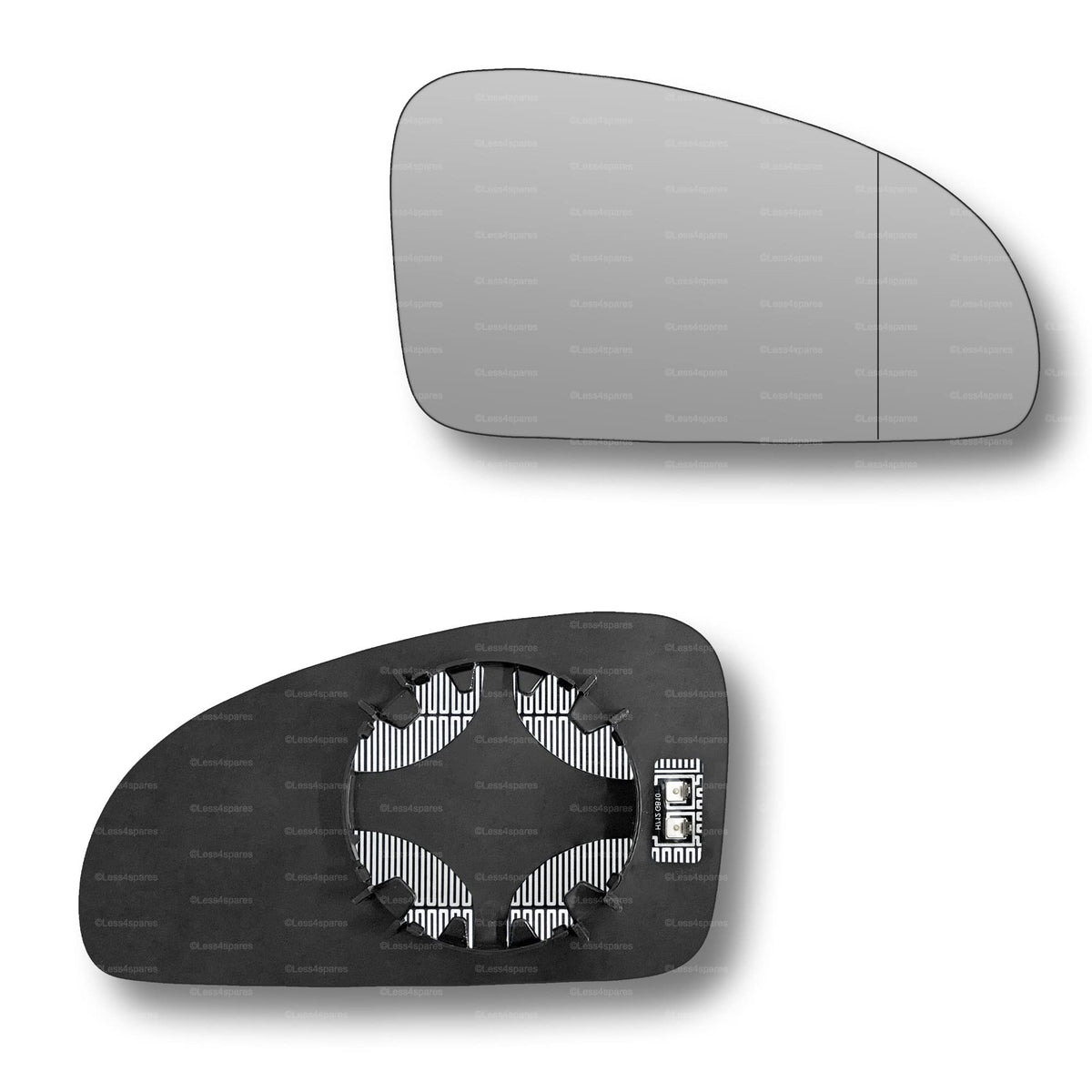 Replacement Wing Mirror Glass Right for Mercedes SLS 2010-2015 Clip-On Driver Off side Heated with Blind Spot