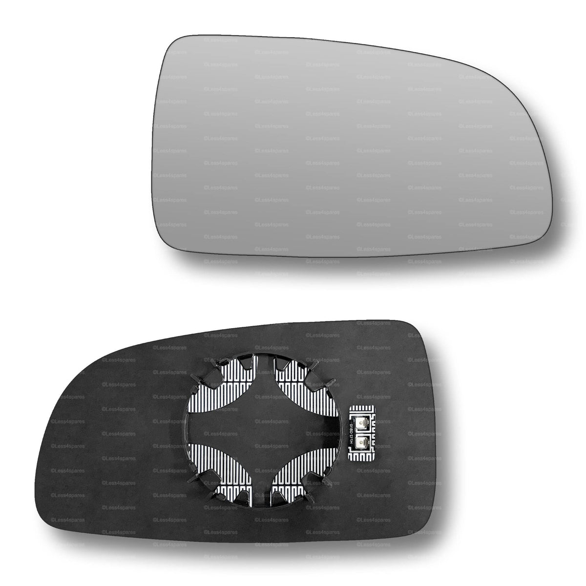 Replacement Wing Mirror Glass Right for Chevrolet Aveo 2008-2011 Clip-On Driver Off side Heated Convex