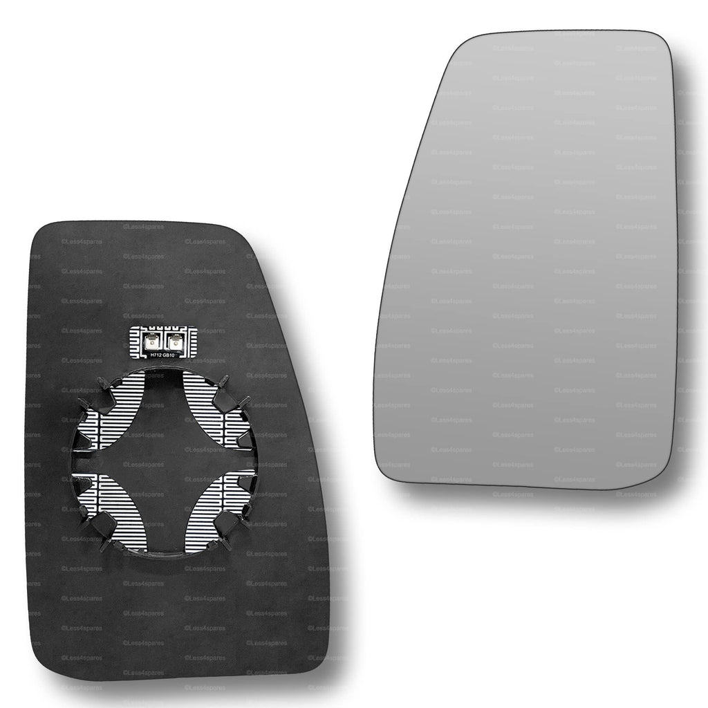 Replacement Wing Mirror Glass Left for Ford Transit Custom 2012-2022 Clip-On Passenger Near Side N/S Heated Convex
