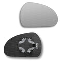 Replacement Wing Mirror Glass Right for Peugeot 207 2006-2012 Clip-On Driver Off side Heated Convex