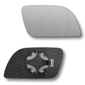 Replacement Wing Mirror Glass Right for VW Polo 2002-2005 Clip-On Driver Off side Heated with Blind Spot