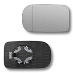 Replacement Wing Mirror Glass Left for BMW 5 Series 1995-2003 Clip-On Passenger Near Side N/S Heated with Blind Spot