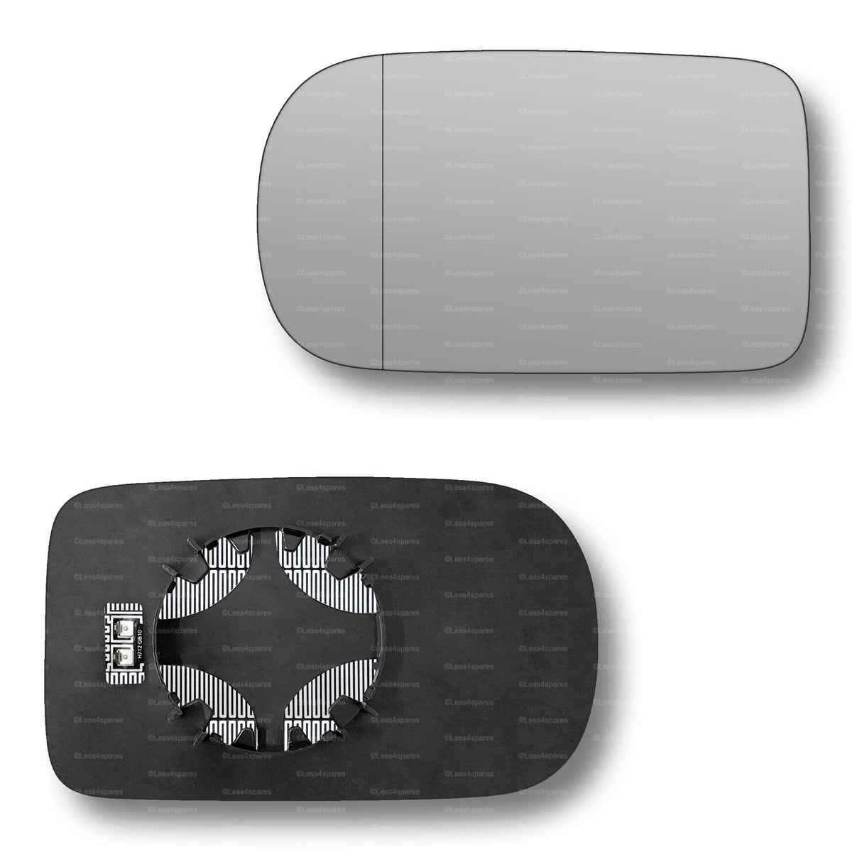 Replacement Wing Mirror Glass Left for BMW 7 Series 1994-2001 Clip-On Passenger Near Side N/S Heated with Blind Spot