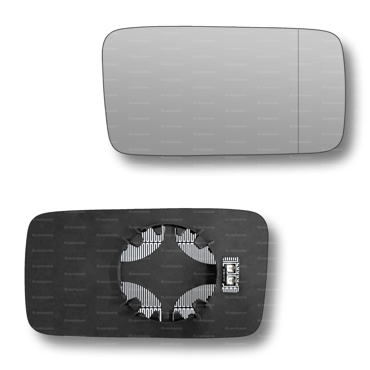 Replacement Wing Mirror Glass Right for VW Golf Vento 1992-1998 Clip-On Driver Off side Heated with Blind Spot