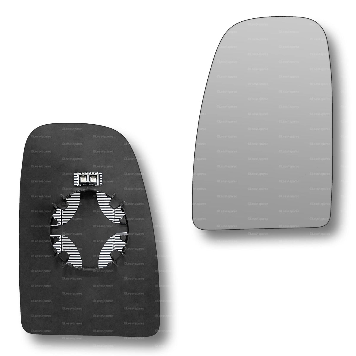 Replacement Wing Mirror Glass Left for Citroen Relay 2006-2022 Clip-On Passenger Near Side N/S Heated Convex
