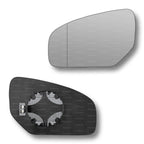 Replacement Wing Mirror Glass Left for Honda Civic 2012-2017 Clip-On Passenger Near Side N/S Heated with Blind Spot