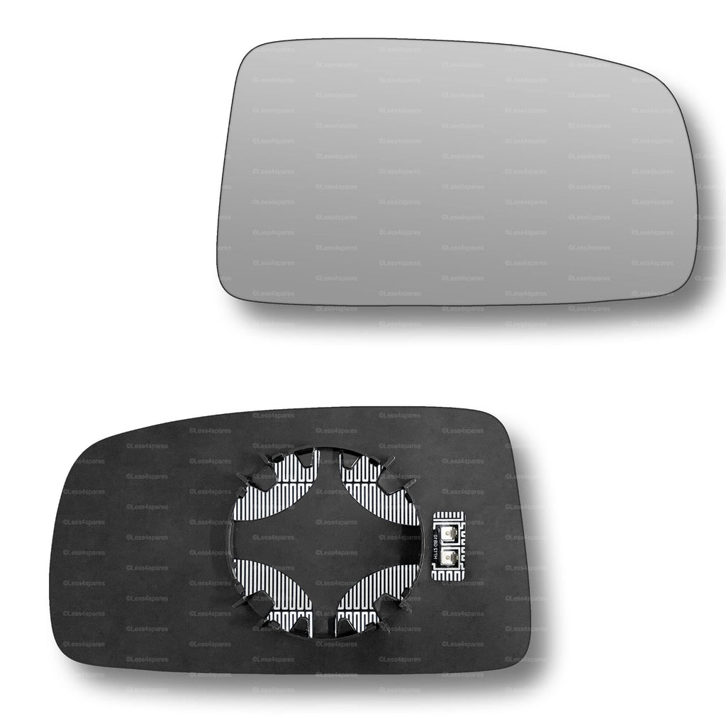 Replacement Wing Mirror Glass Right for Fiat Panda 2003-2009 Clip-On Driver Off side Heated Convex