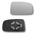 Replacement Wing Mirror Glass Right for Fiat Panda 2003-2009 Clip-On Driver Off side Heated Convex