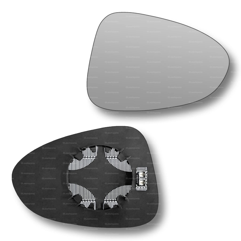 Replacement Wing Mirror Glass Right for Vauxhall Zafira Tourer 2011-2018 Clip-On Driver Off side Heated Convex