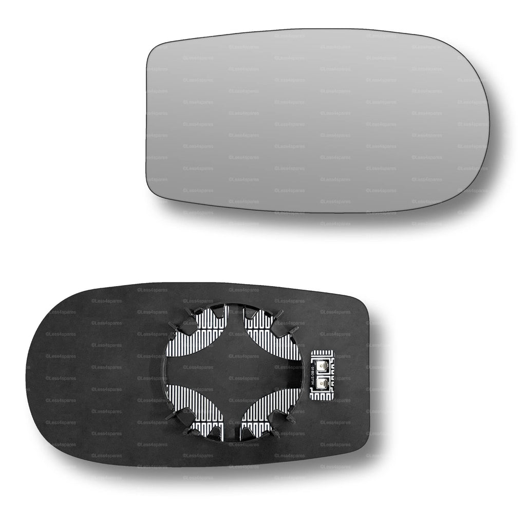 Replacement Wing Mirror Glass Right for Fiat Punto 1999-2009 Clip-On Driver Off side Heated Convex