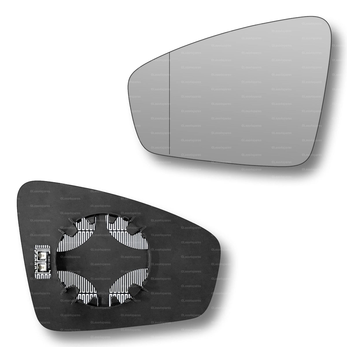 Replacement Wing Mirror Glass Left for VW Tiguan 2016-2022 Clip-On Passenger Near Side N/S Heated with Blind Spot