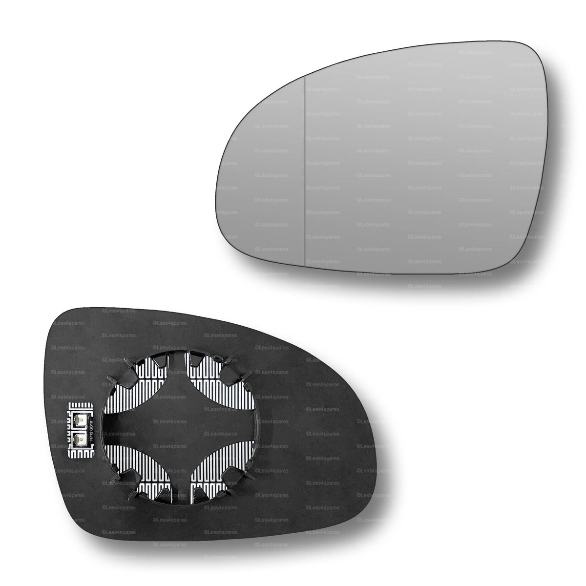 Replacement Wing Mirror Glass Left for Kia Sportage 2016-2021 Clip-On Passenger Near Side N/S Heated with Blind Spot