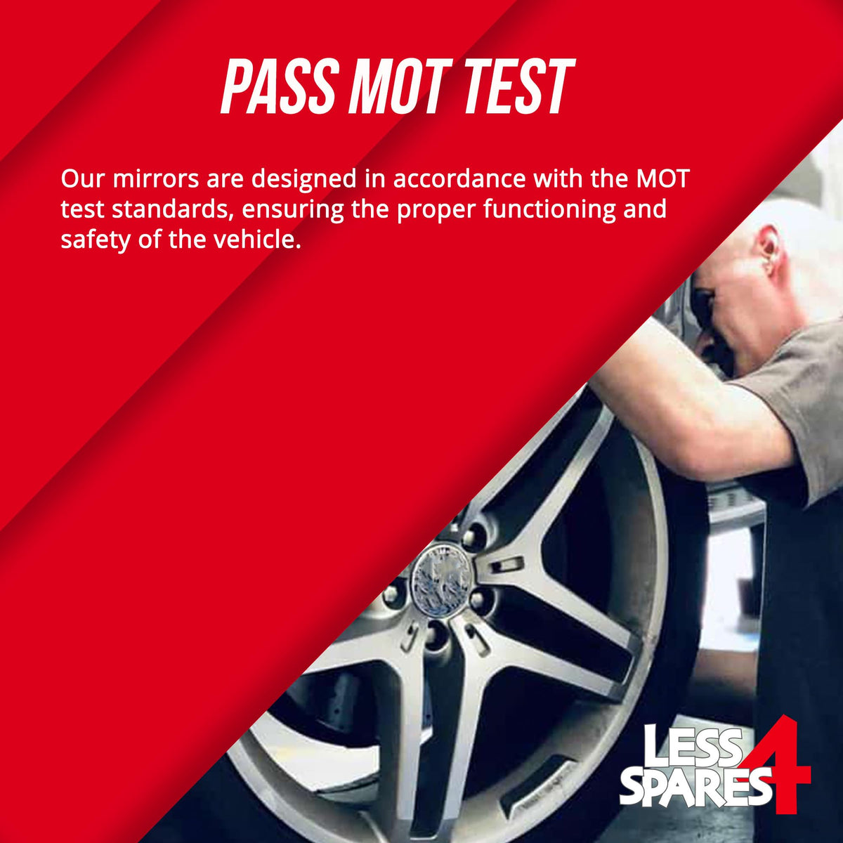 Replacement Wing Mirror Glass Left for VW Touran 2016-2022 Clip-On Passenger Near Side N/S Heated with Blind Spot - image 5