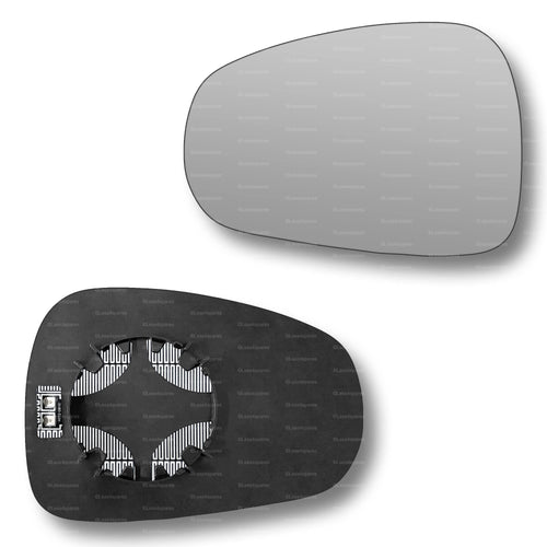 Replacement Wing Mirror Glass Left for Alfa Romeo Giulietta 2010-2021 Clip-On Passenger Near Side N/S Heated Convex