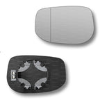 Replacement Wing Mirror Glass Left for Honda Jazz 2008-2015 Clip-On Passenger Near Side N/S Heated with Blind Spot