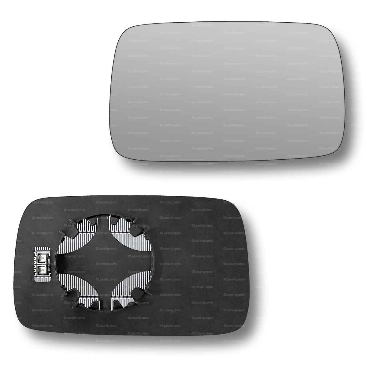 Replacement Wing Mirror Glass Left for BMW 3 Series 1982-2000 Clip-On Passenger Near Side N/S Heated Convex