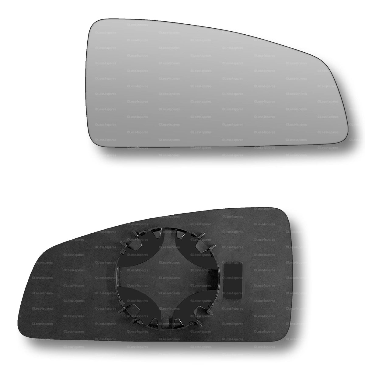 Replacement Wing Mirror Glass Right for Proton Savvy 2005-2011 Clip-On Driver Off side Convex