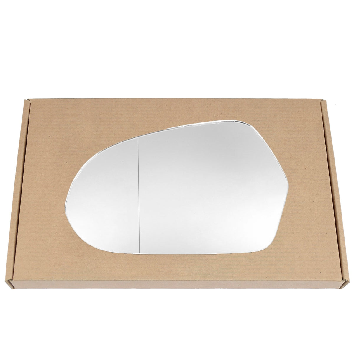 Wing Mirror Glass Left for Audi A6 2011-2018 Stick-On Passenger Near Side with Blind Spot